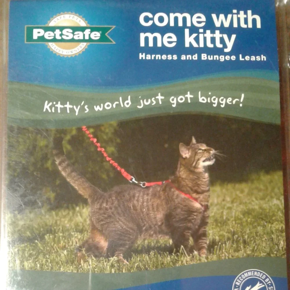 PetSafe Large Cat Harness Bungee Leash Red Cranberry Adjustable